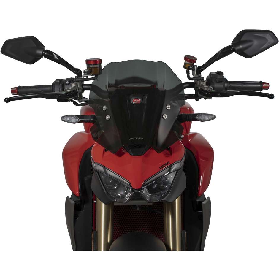 Isotta Racing Sport Windschutzscheibe für Ducati Streetfighter V2, Dunkelgrau