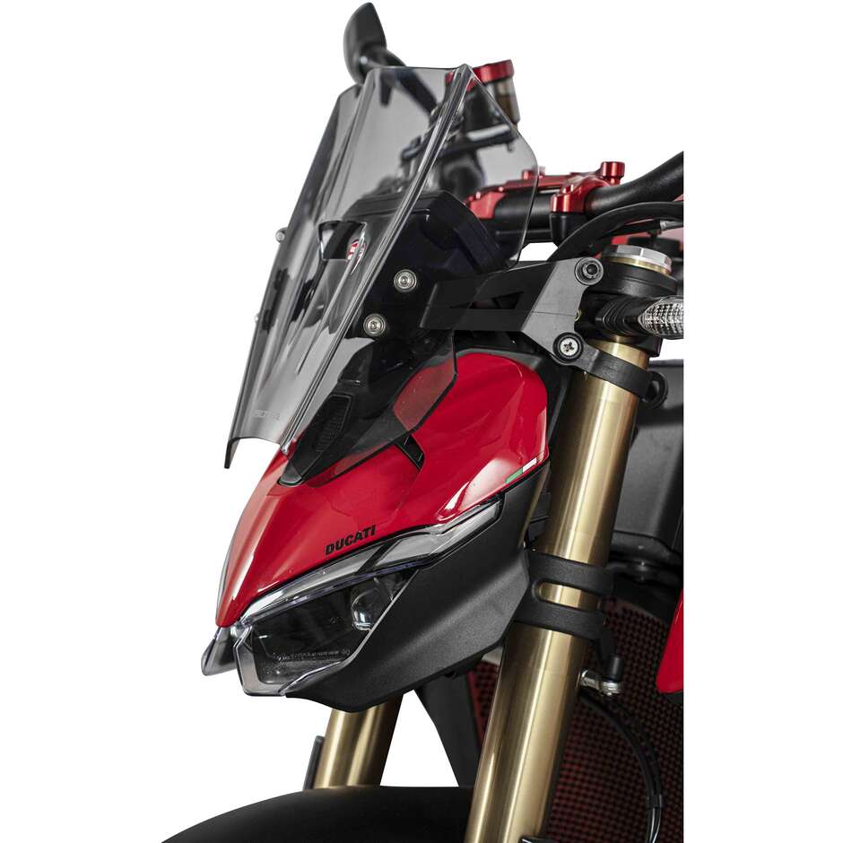 Isotta Racing Sport Windschutzscheibe für Ducati Streetfighter V2, hellgrau