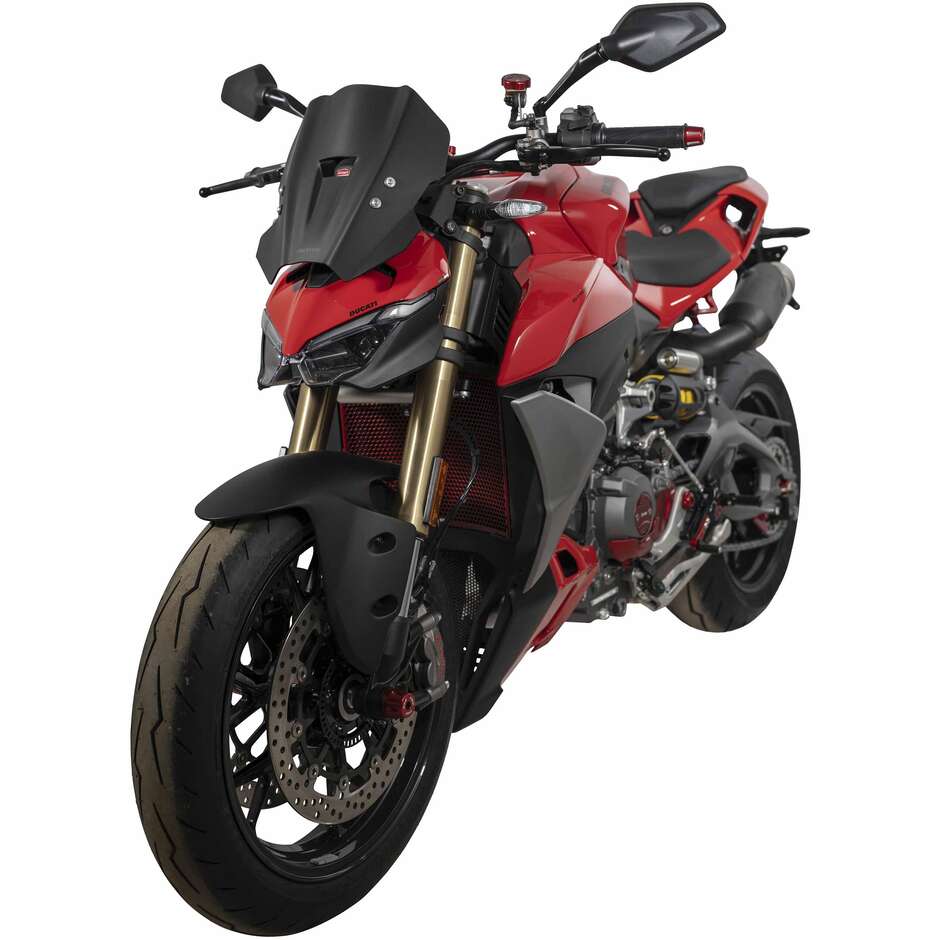Isotta Racing Sport Windshield for Ducati Streetfighter V2 Matte Black