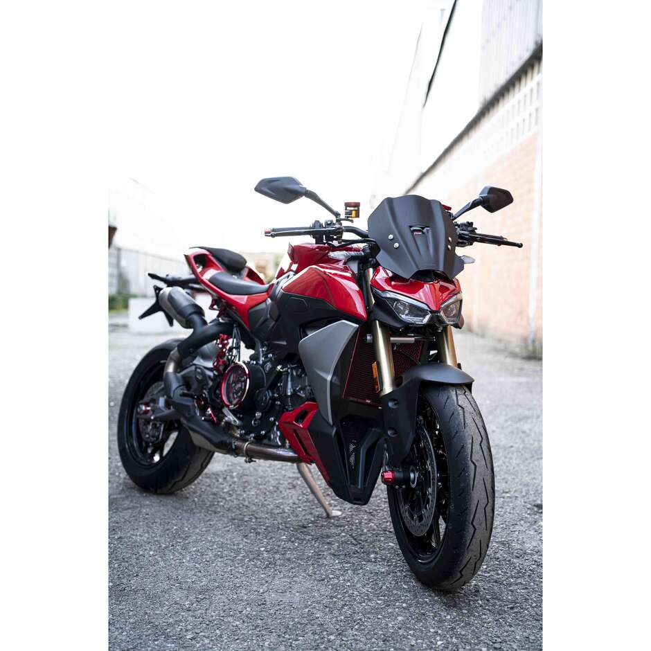 Isotta Racing Sport Windshield for Ducati Streetfighter V2 Matte Black