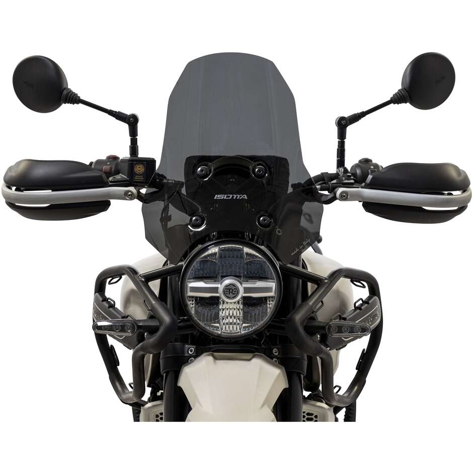 Isotta Rally Low Windschutzscheibe für Royal Enfield Himalayan 450, dunkler Rauch