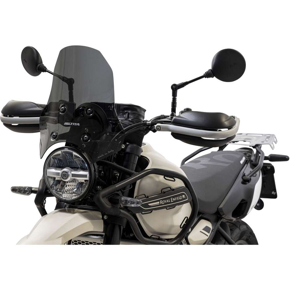 Isotta Rally Low Windschutzscheibe für Royal Enfield Himalayan 450, dunkler Rauch