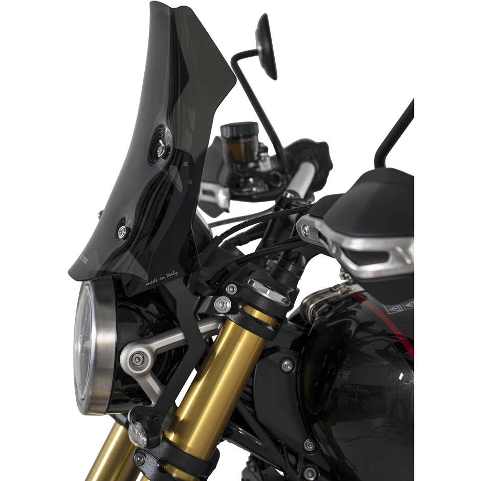 Isotta Rally Plus Windshield for TRIUMPH Scrambler 1200 X/XE (2024-25)  Dark Smoke