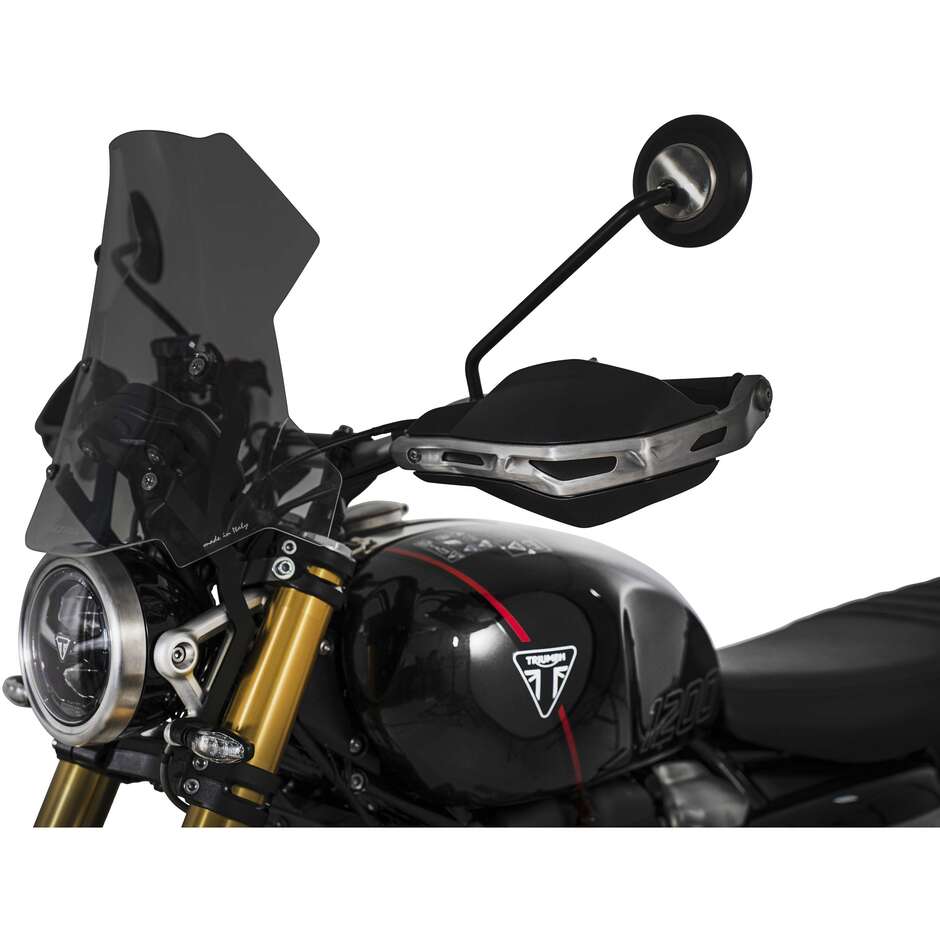 Isotta Rally Touring Windschutzscheibe für Triumph Scrambler 1200 X / XE (Modelljahr 2024) Dunkelgrau
