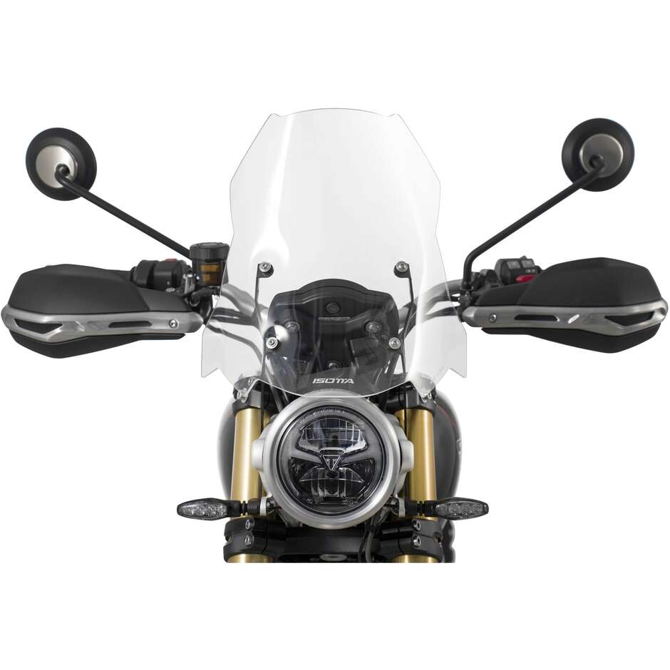 Isotta Rally Touring Windschutzscheibe für Triumph Scrambler 1200 X / XE (Modelljahr 2024) Klar