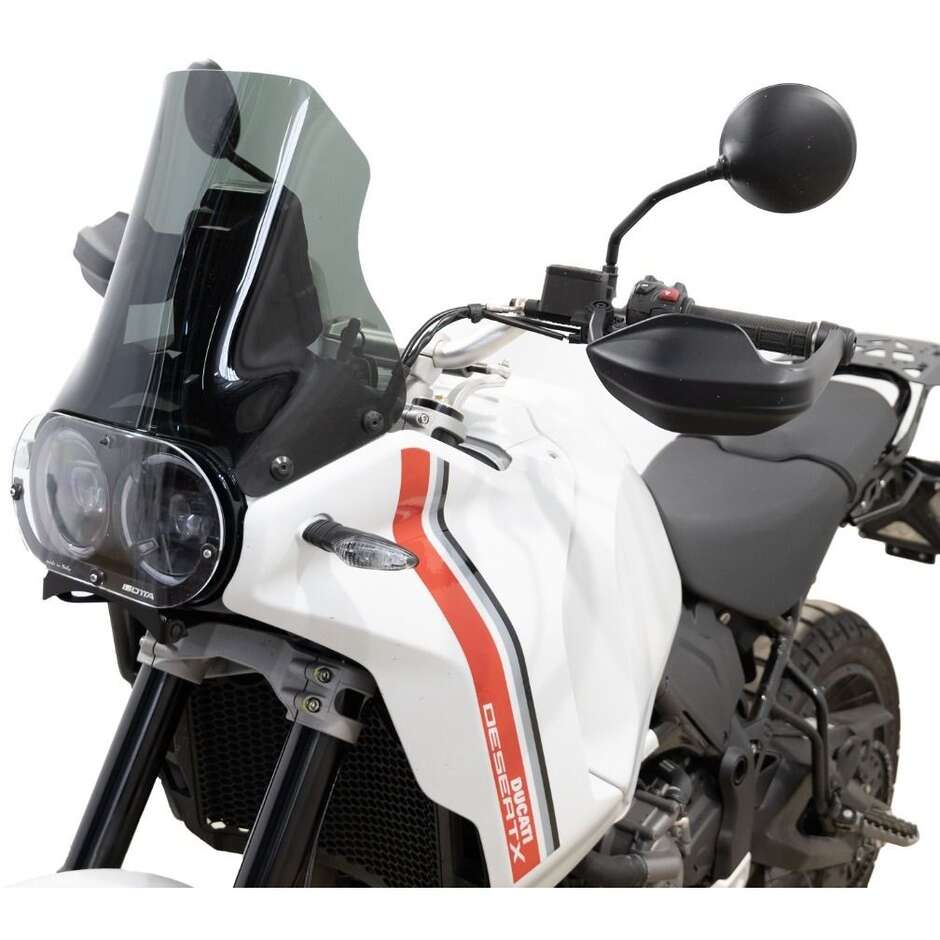 Isotta RALLY Windshield For DUCATI DESERT X 2022 Matt Black