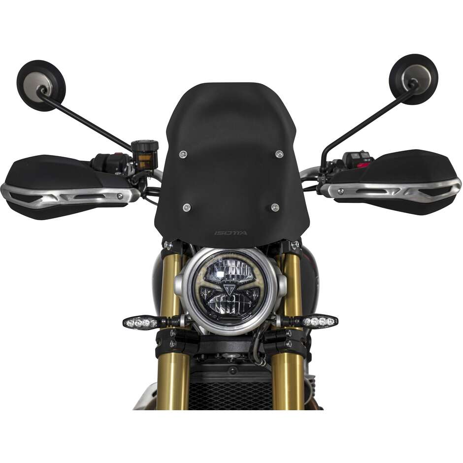 Isotta Rallye-Windschutzscheibe für Triumph Scrambler 1200 X / XE, Mattschwarz
