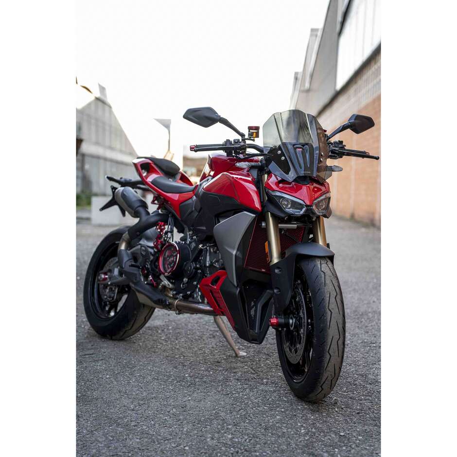 Isotta Sport Windschutzscheibe für Ducati Streetfighter V2, hellgrau