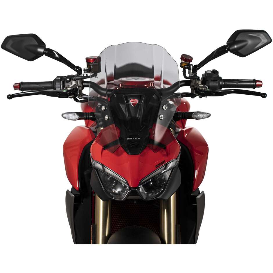 Isotta Sport Windschutzscheibe für Ducati Streetfighter V2, hellgrau