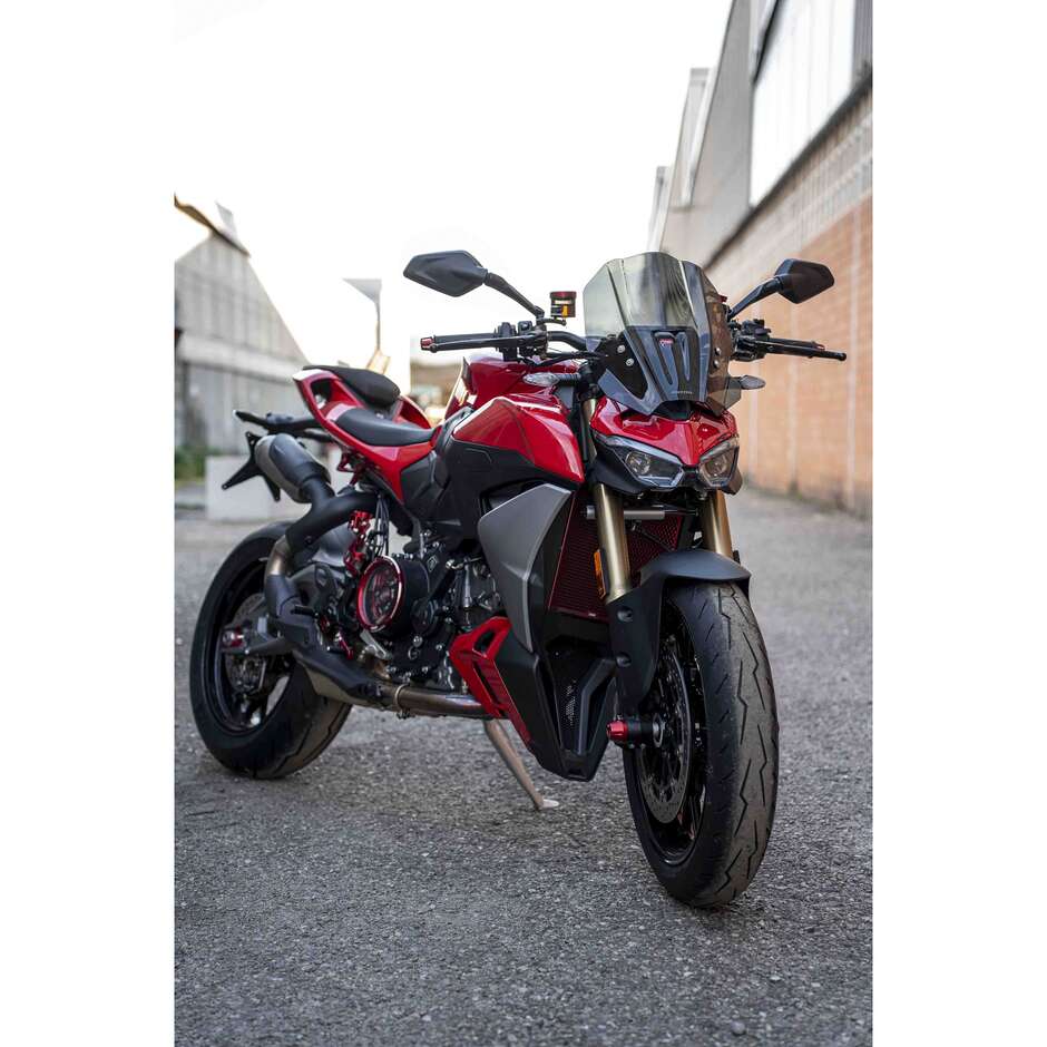 Isotta Sport Windschutzscheibe für Ducati Streetfighter V2, hellgrau