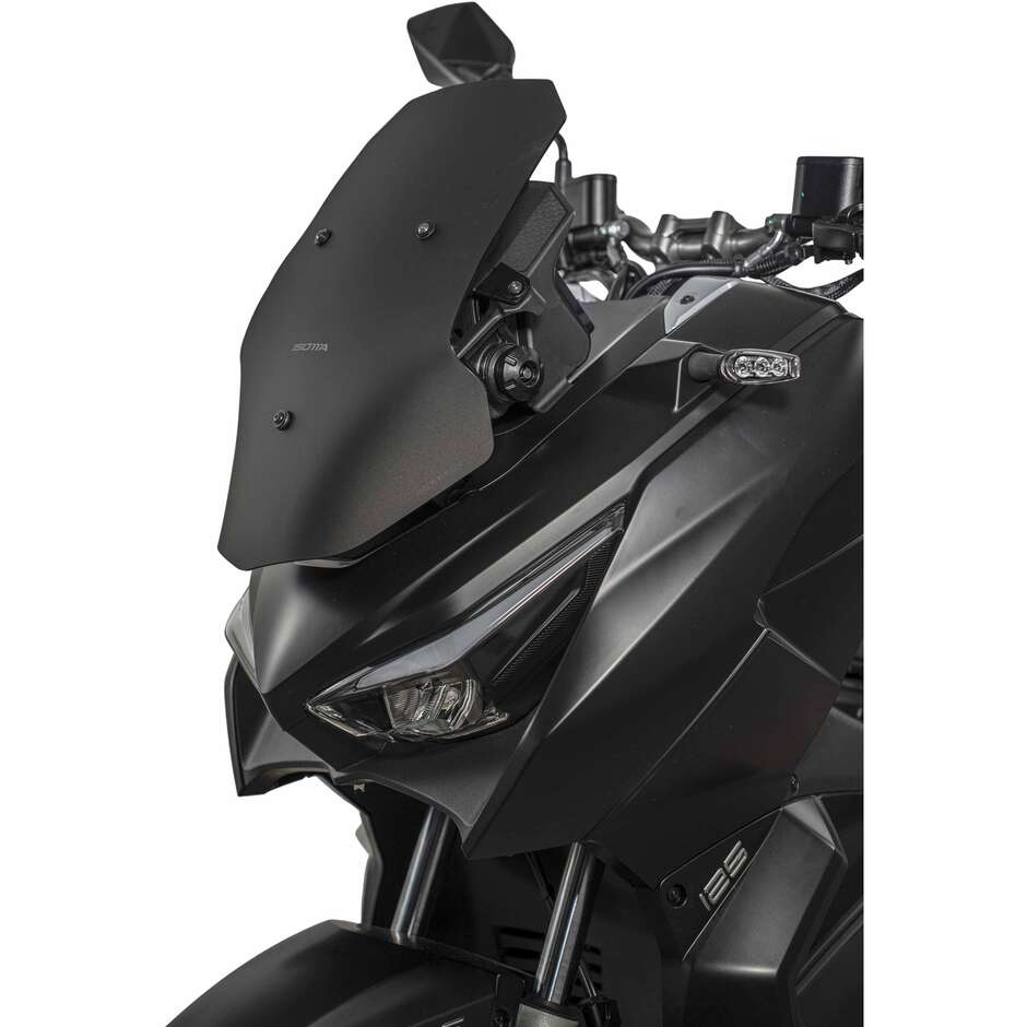 Isotta Sport Windschutzscheibe für KYMCO DINK 125 ab 2025, Mattschwarz