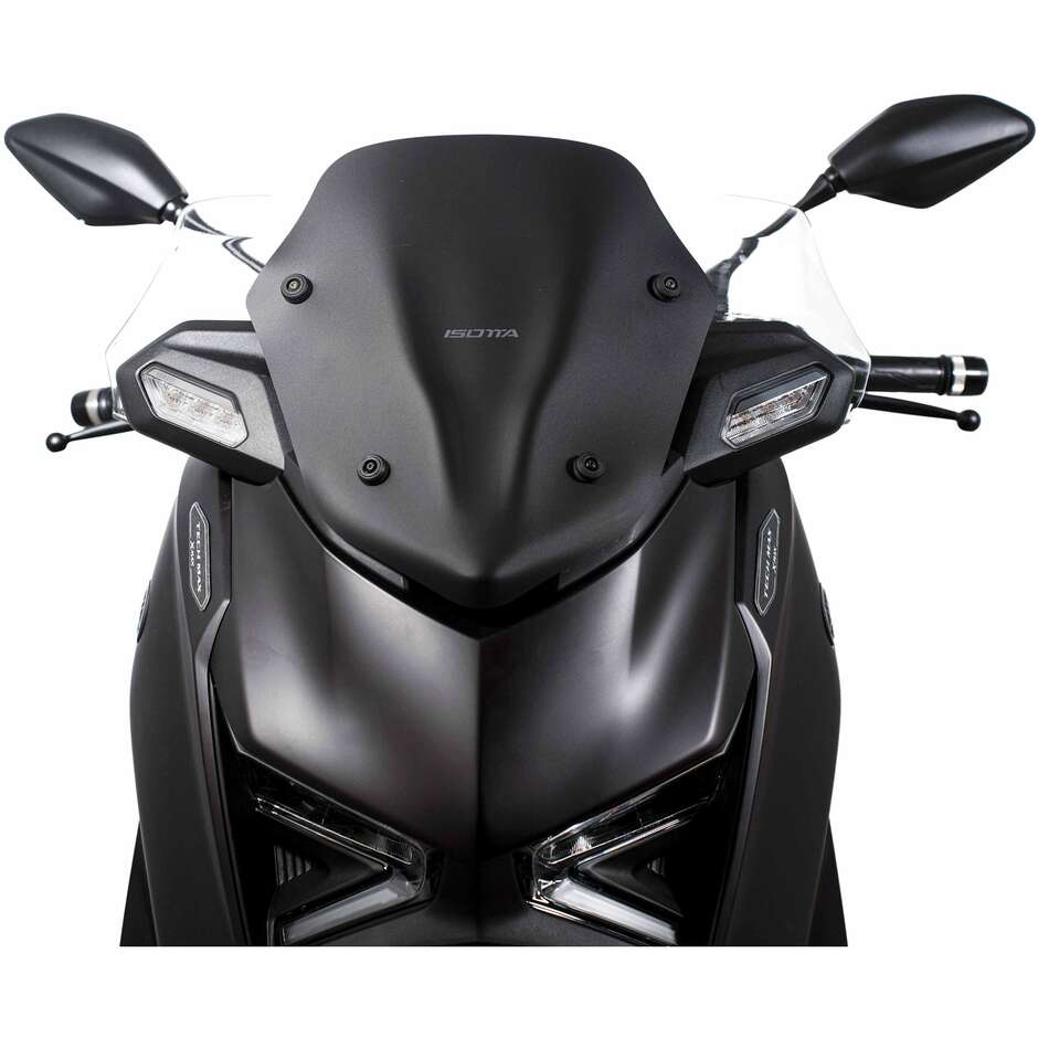 Isotta Sport Windschutzscheibe für Yamaha X-MAX 300 - 125 Tech Max, Mattschwarz