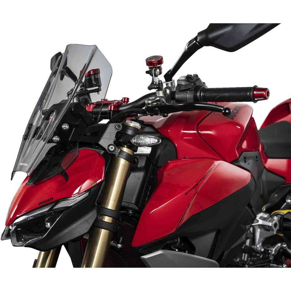 Isotta Sport Windshield for Ducati Streetfighter V2 Light Smoke