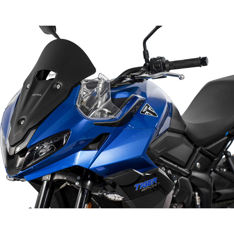 Isotta Super Sport Windshield for Triumph Tiger Sport 800 Matte Black