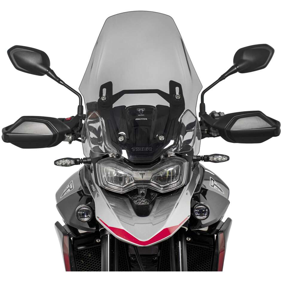 Isotta Super Touring Windshield for the 2025 Triumph Tiger 900 GT Pro, Light Smoke