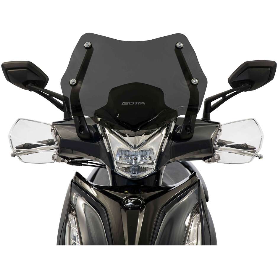 Isotta Windschutzscheibe für Kymco Agility, Dunkelgrau