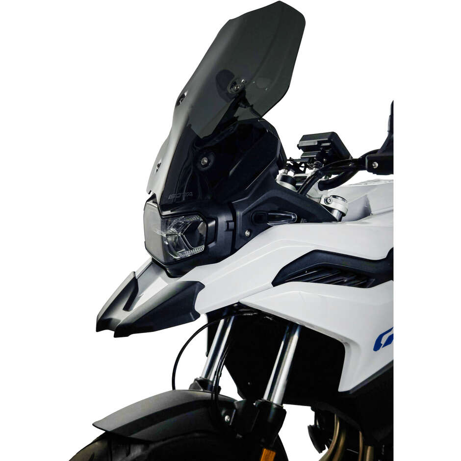 ISOTTA Windschutzscheibe mit mittlerem Schutzgrad für BMW F800 GS, Dunkelgrau