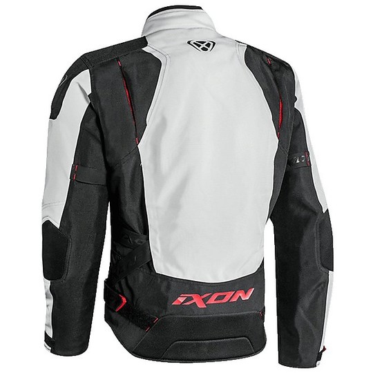 Ixon Arthus Gray Tech Black Leather Jacket