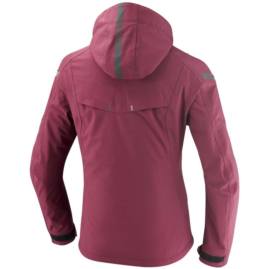 Ixon BURNING LADY Bordeaux Laminat-Motorradjacke