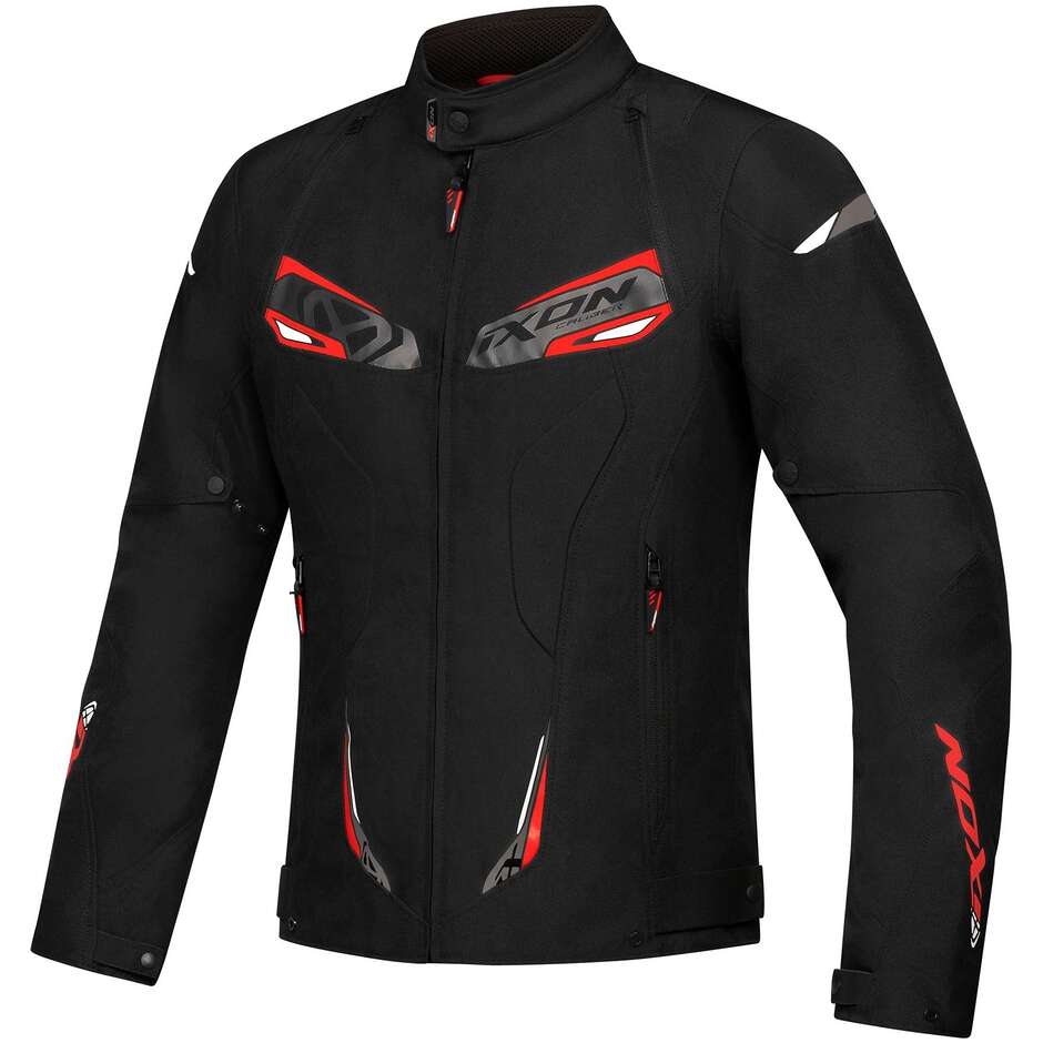 Ixon CALIBER Motorcycle Sports Jacket Black White Red