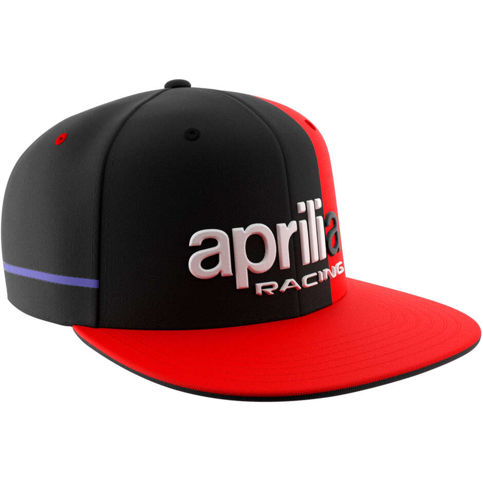 Ixon CAP1 APRILIA 23 Black Red Neon Casual Cap