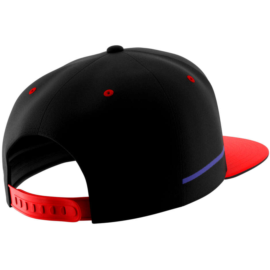 Ixon CAP1 APRILIA 23 Black Red Neon Casual Cap