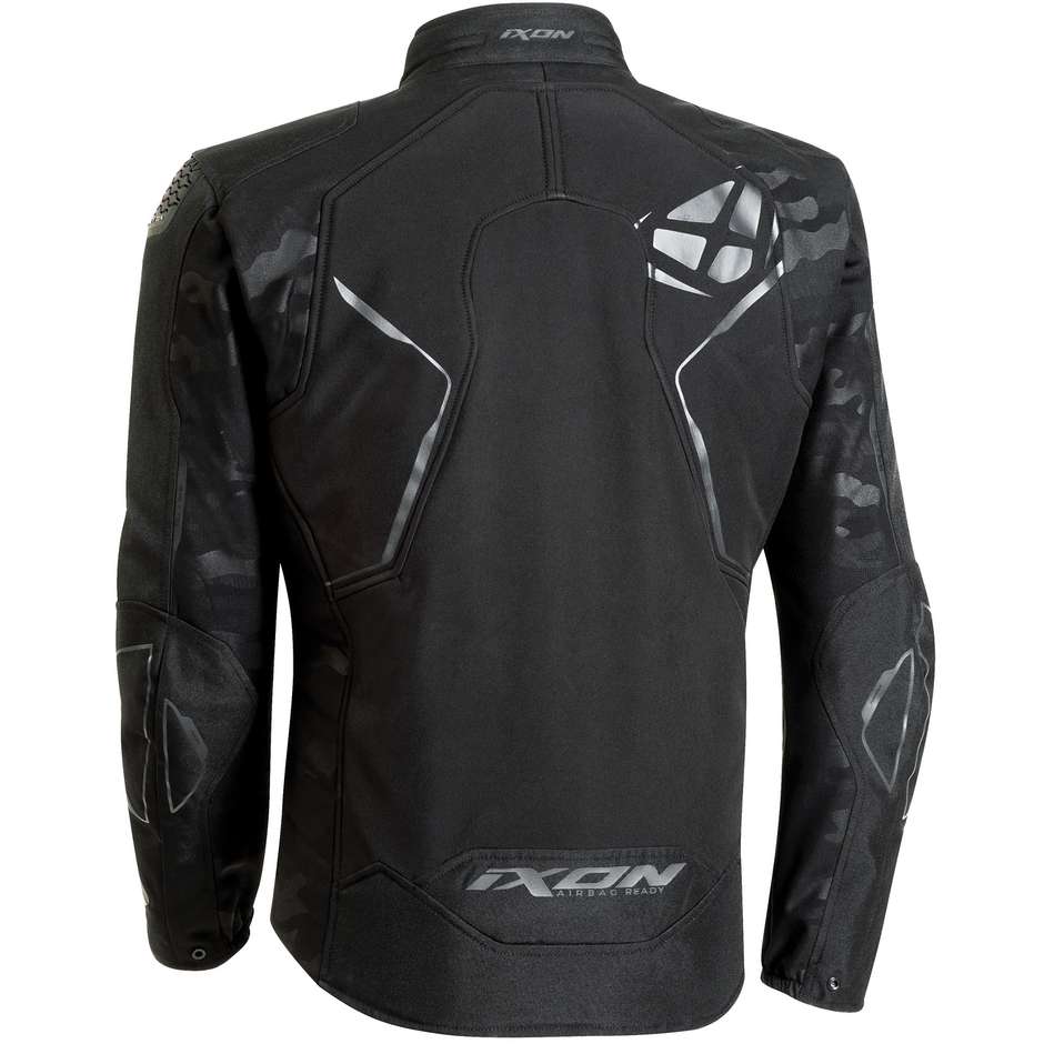 Ixon CELL Black Anthracite Fabric Motorcycle Jacket