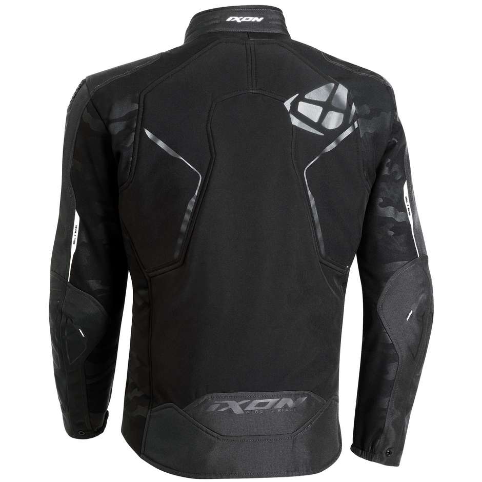 Ixon CELL Black Anthracite White Fabric Motorcycle Jacket