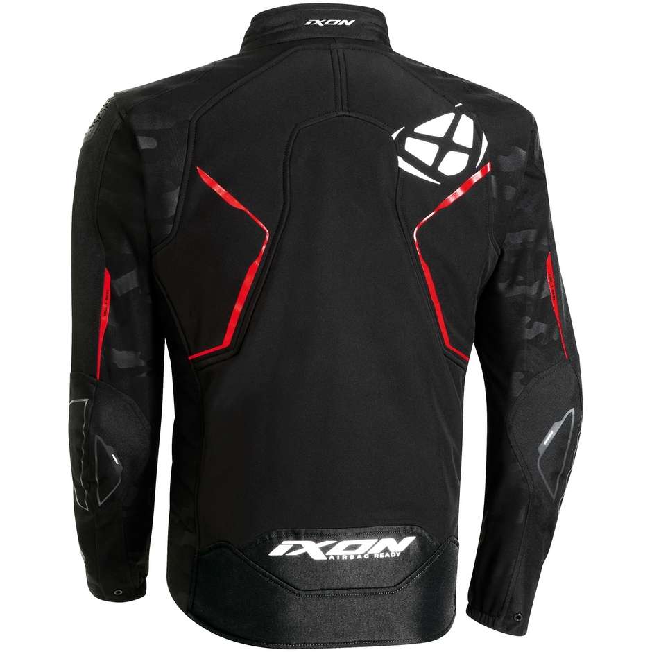 Ixon CELL Black White Red Motorcycle Jacket