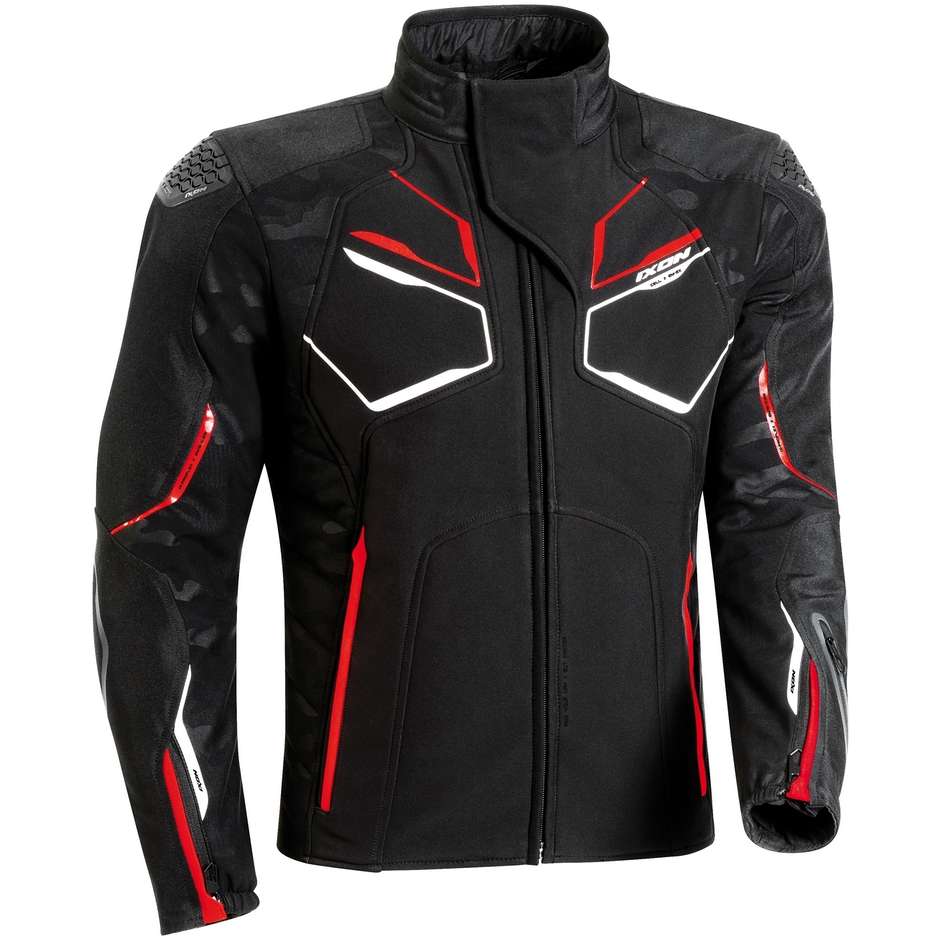 Ixon CELL Black White Red Motorcycle Jacket For Sale Online - Outletmoto.eu
