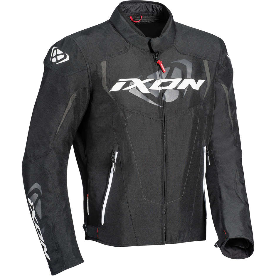 Ixon COBRA Fabric Motorcycle Jacket Black White