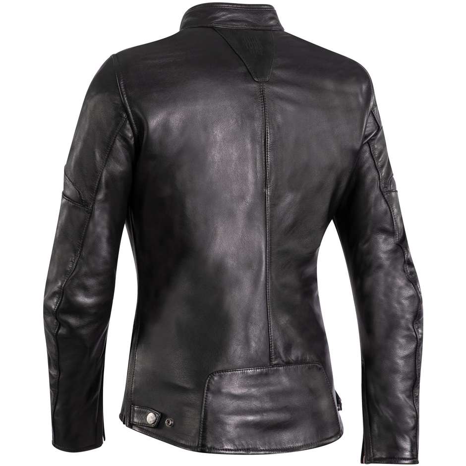 Ixon CRANKY LADY Black Custom Leather Motorcycle Jacket