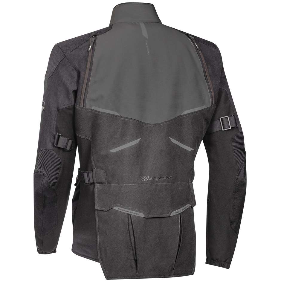 Ixon EDDAS Adventure Fabric Motorcycle Jacket Black Anthracite