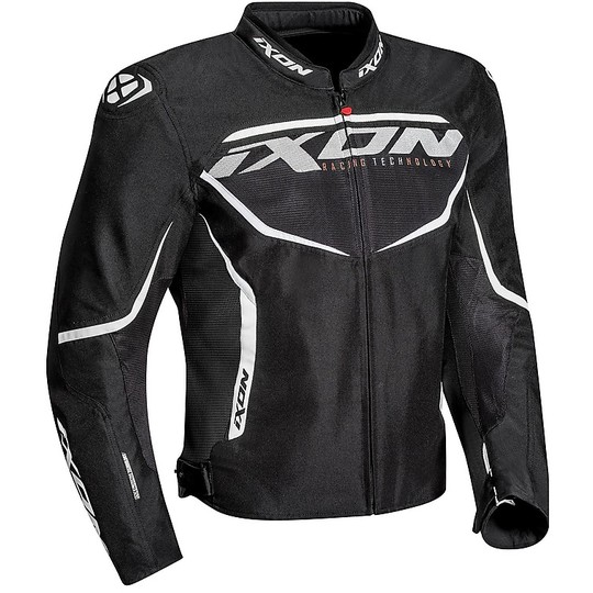 Ixon Fabric Motorcycle Jacket Model Sprinter Air Black White For Sale ...