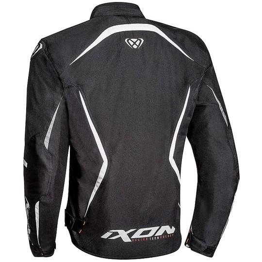 Ixon Fabric Motorcycle Jacket Model Sprinter Air Black White