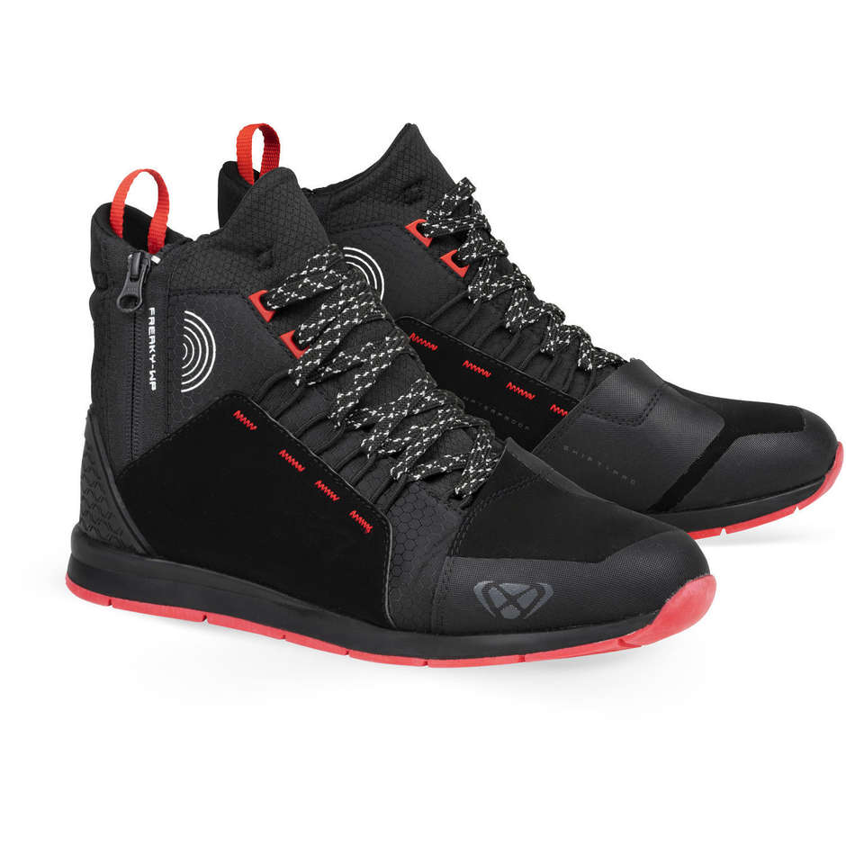 Ixon FREAKY WP Motorcycle Shoes Black Red White