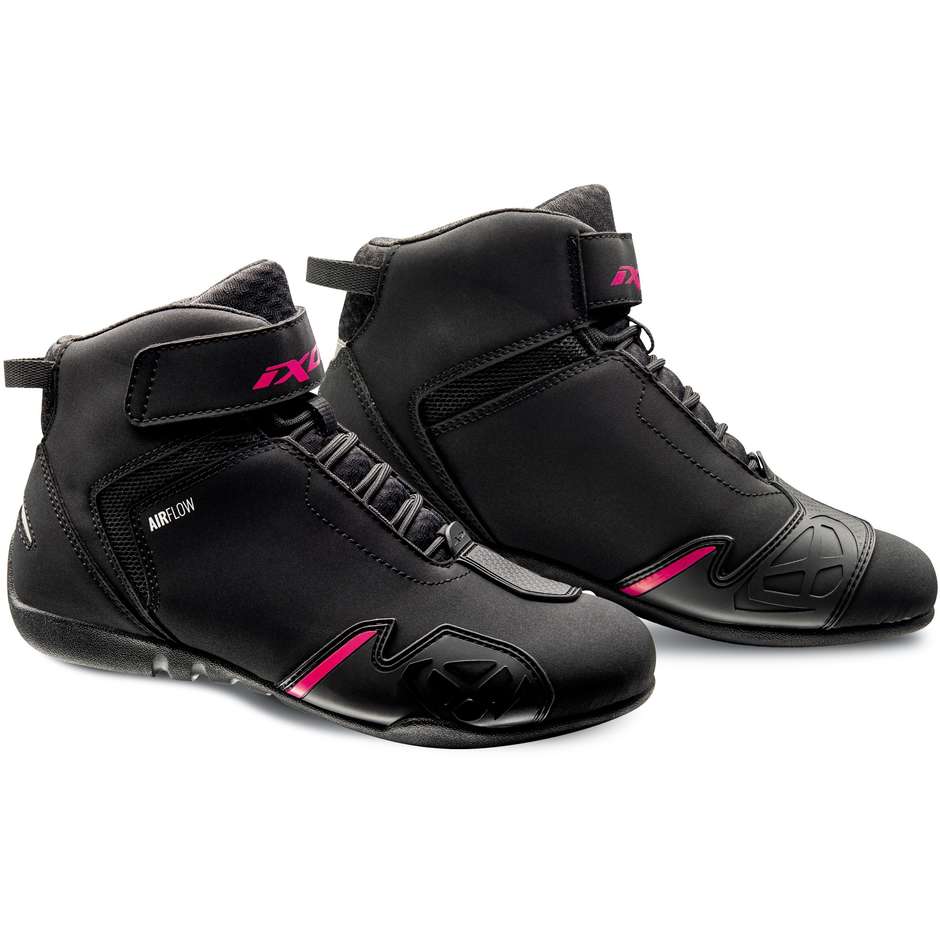 Ixon GAMBLER LADY Chaussures Moto Sport Femme Noir Fuchsia