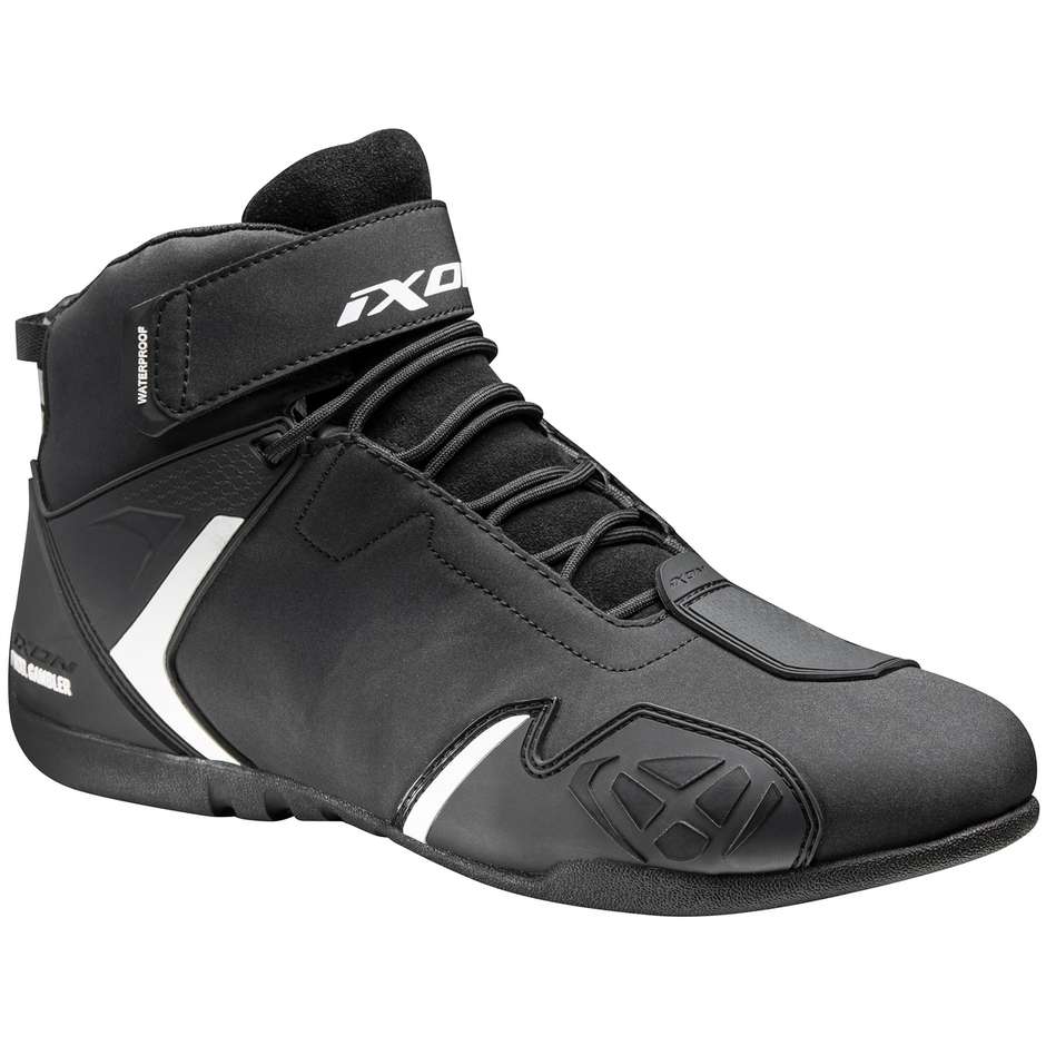 Ixon GAMBLER WP Technical Sport Motorcycle Shoes Black White