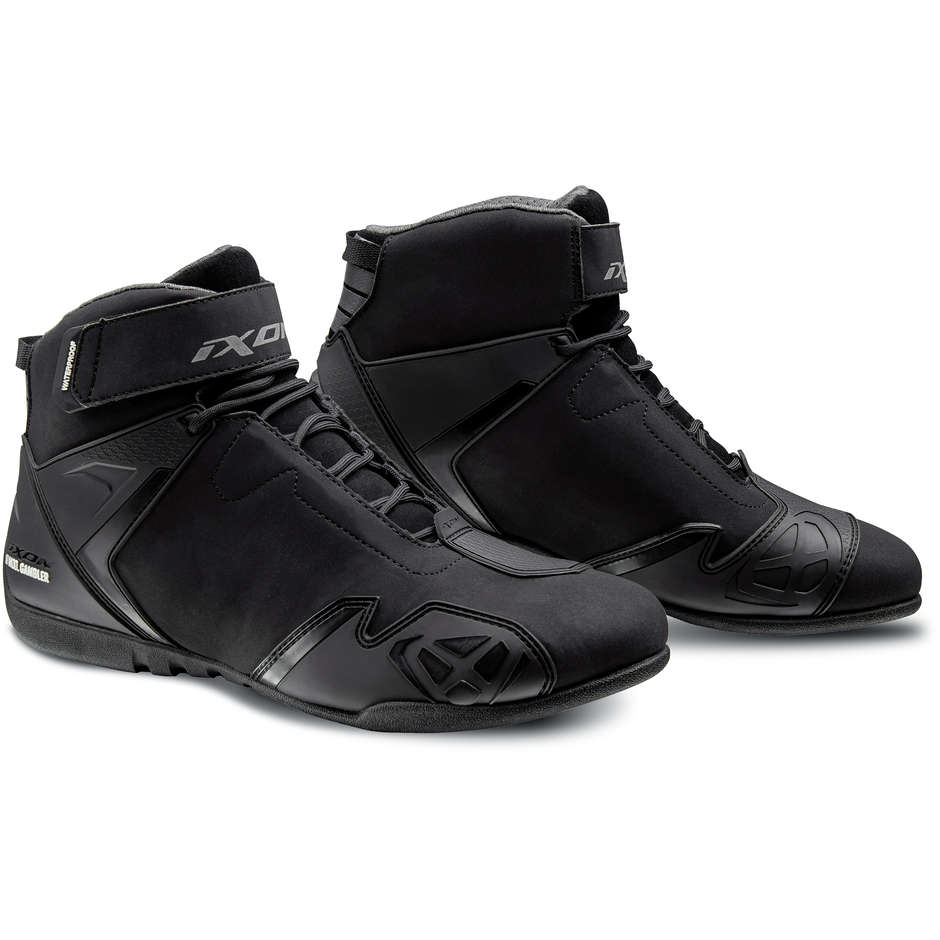 Ixon GAMBLER WP Technical Sport Motorcycle Shoes Black