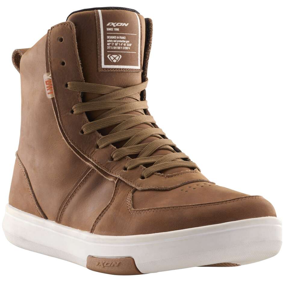 Ixon GHOST WP Braune Motorradschuhe