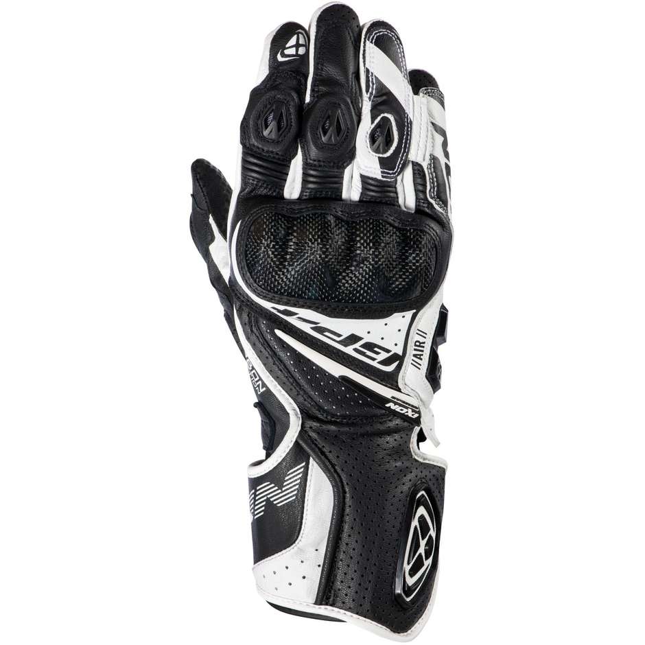 Ixon GP4 AIR Black White Summer Sport Motorcycle Gloves