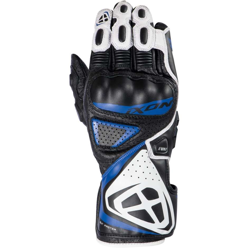Ixon GP5 AIR Black White Blue Summer Motorcycle Gloves