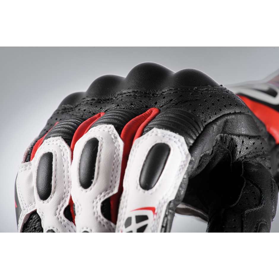 Ixon GP5 AIR Black White Red Summer Motorcycle Gloves