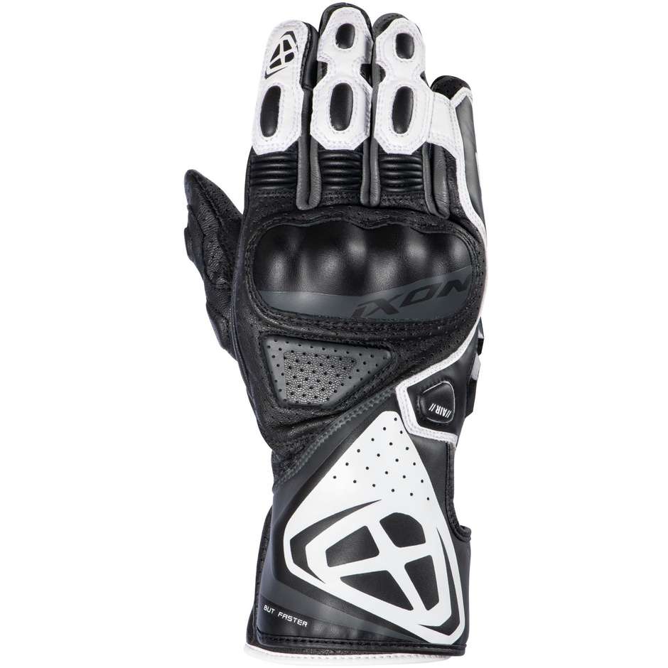 Ixon GP5 AIR Black White Summer Motorcycle Gloves