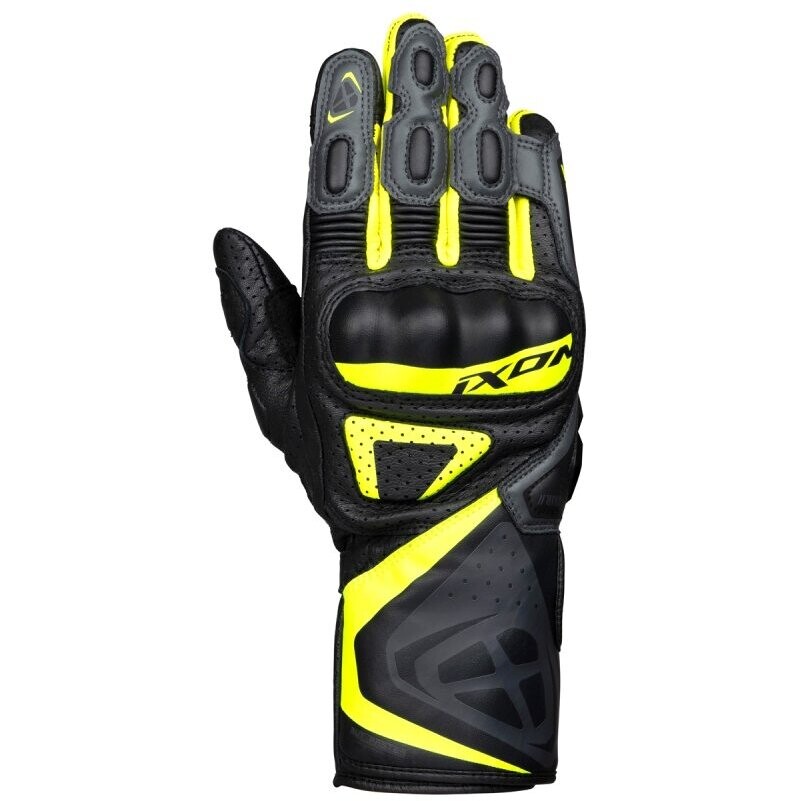 Ixon GP5 AIR Summer Motorcycle Gloves Black Anthracite Yellow