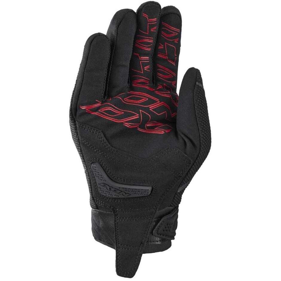 Ixon HURRICANE 2 Summer Motorcycle Gloves Black Red
