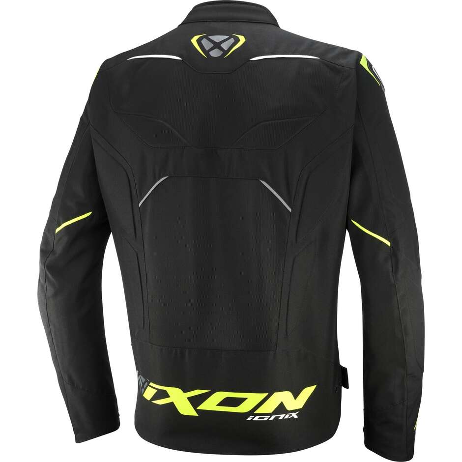 Ixon IONIX Summer Motorradjacke Schwarz Gelb Grau