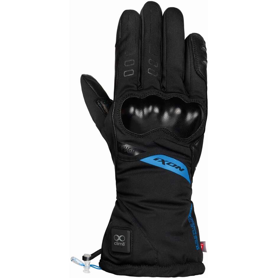 Ixon IT-YUGA LADY Heated Women's Motorcycle Gloves Black Blue