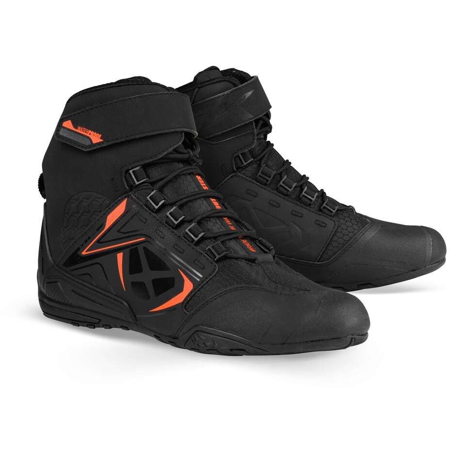 Ixon KILLER WP Black Orange Motorcycle Shoes