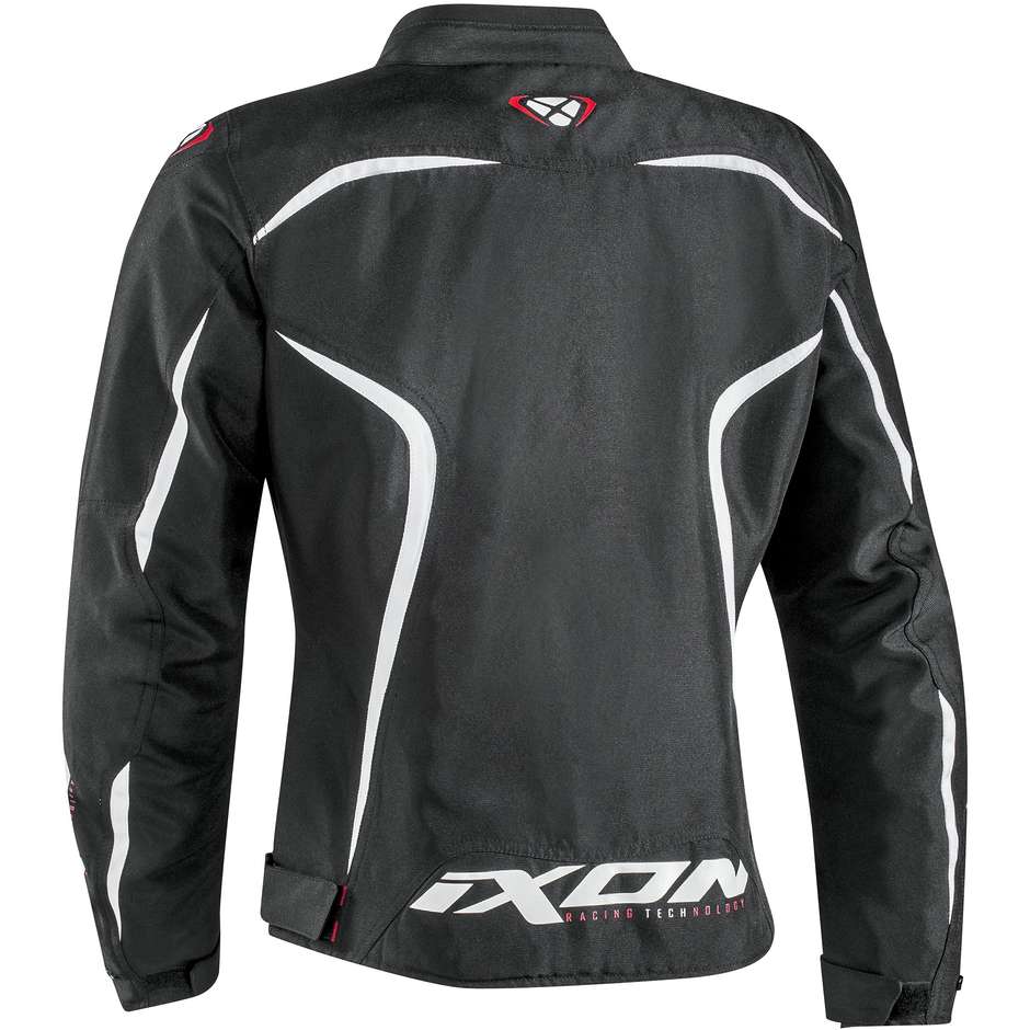 Ixon Lady Sprinter Air Fabric Motorcycle Jacket Black White